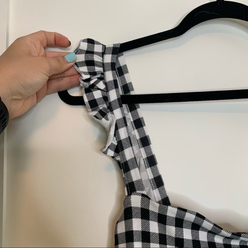 NEW ASOS Gingham Dress Size 12 - Picture 2 of 9